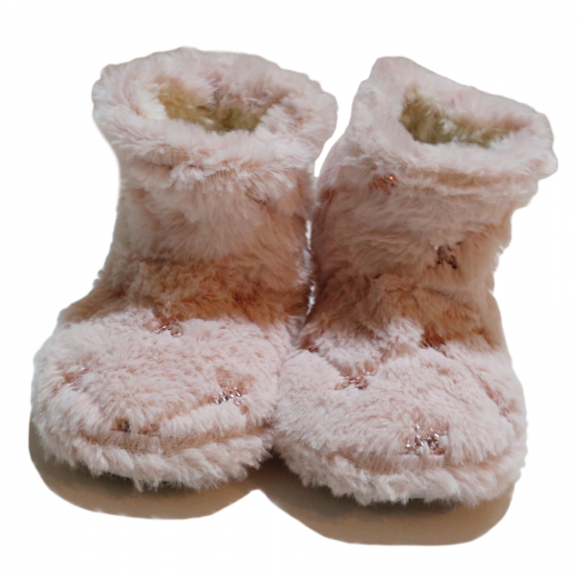 Winter Slippers - Fluffly Stars - Medium Size