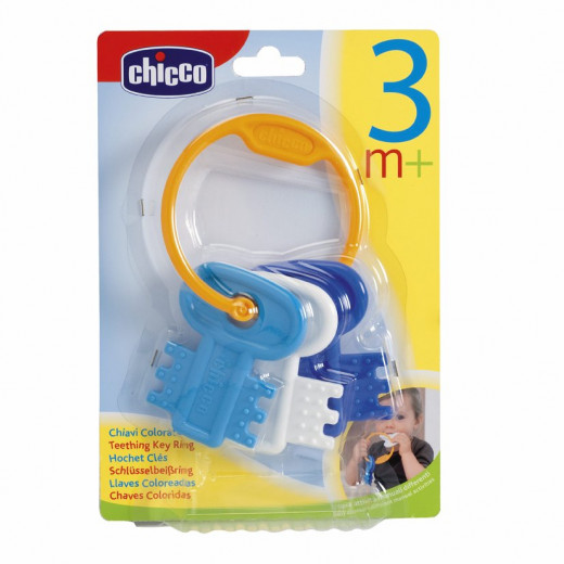 Chicco Teething Key Ring - Blue