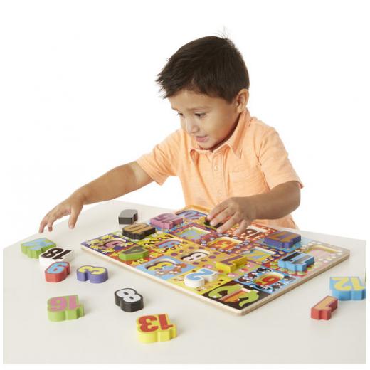 Melissa & Doug's Big Digit Design Chunky Puzzle 20 Pieces