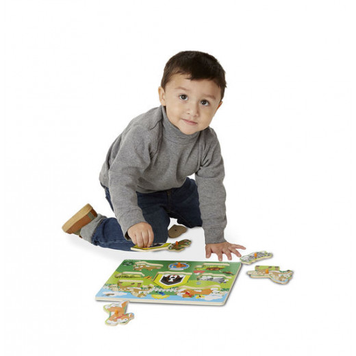 Melissa & Doug Pets Peg Puzzle - 8 Pieces