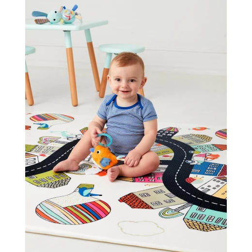 Skip Hop Doubleplay Reversible Playmat - Vibrant Village