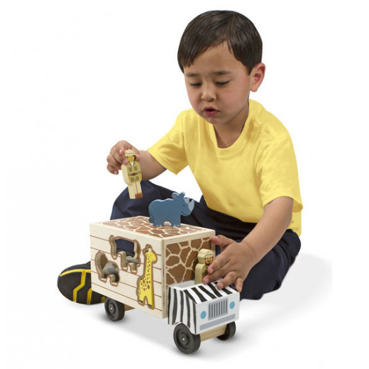 Melissa & Doug Animal Rescue Shape-Sorting Truck