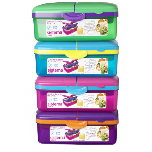 Sistema Lunch Slimline Quaddie, 1.5 L - أزرق