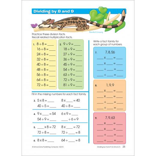 School Zone - Multiplication & Division Grades 3-4 Ages 8-10