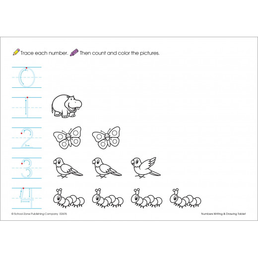 School Zone -Numbers Writing & Drawing Tablet