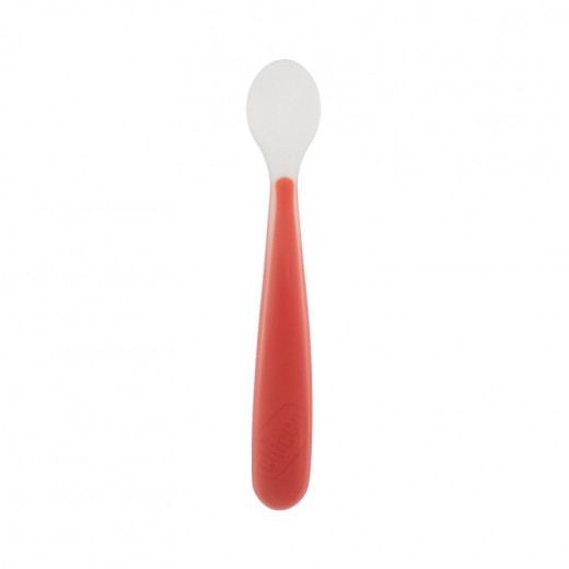 Chicco Soft Silicone Spoon (6M+) Red