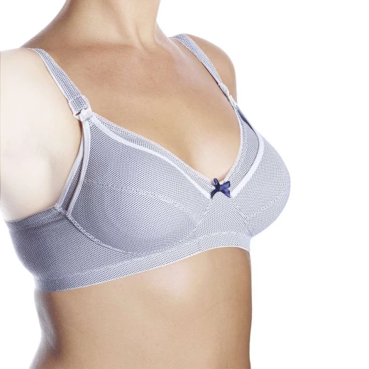 Chicco Stretch Cotton Patterned Nursing Bra, 5 Cup