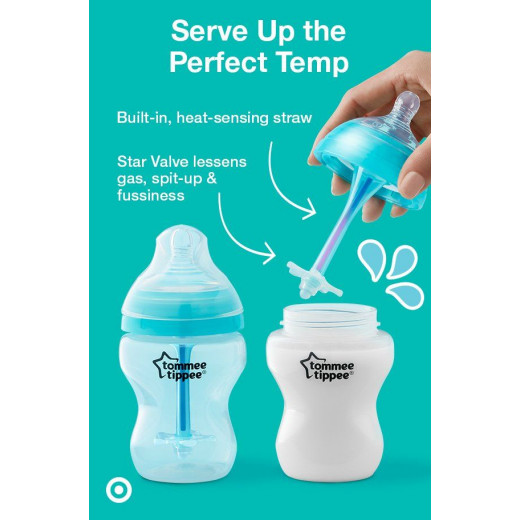 Tommee Tippee Advanced Anti Colic with Heat Sensing Tube X1, 340 ml Medium Flow Bottle