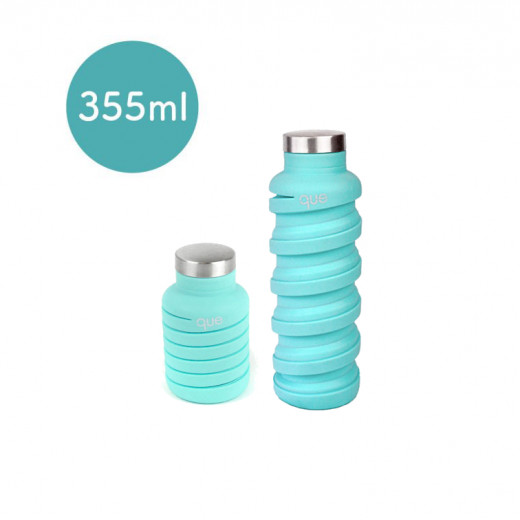 Que Collapsible Water Bottle, Misty Mint, 355 ml
