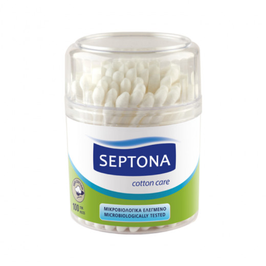 Septona 100 Cotton Buds in Plastic Jar