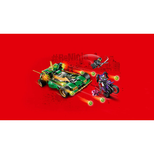 LEGO Ninja Nightcrawler, Bike and Car with Shooter Function, Masters of Spinjitzu Building Set, 552 pieces.