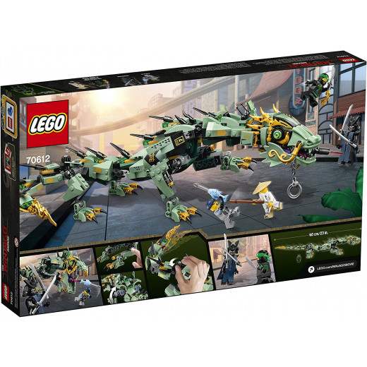 Lego Green Ninja Mech Dragon 544 Pieces