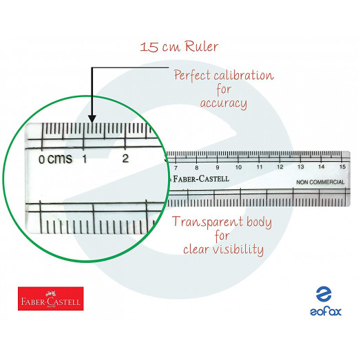 Faber Castell | Plastic Ruler | 30 cm