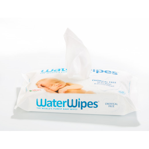 WaterWipes Sensitive Unscented Baby Wipes, 4 Packs Each 60 Wipes , 240 Wipes