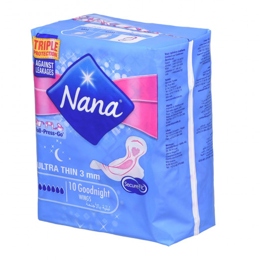 Nana Ultra Night Wings 10 Large Plus