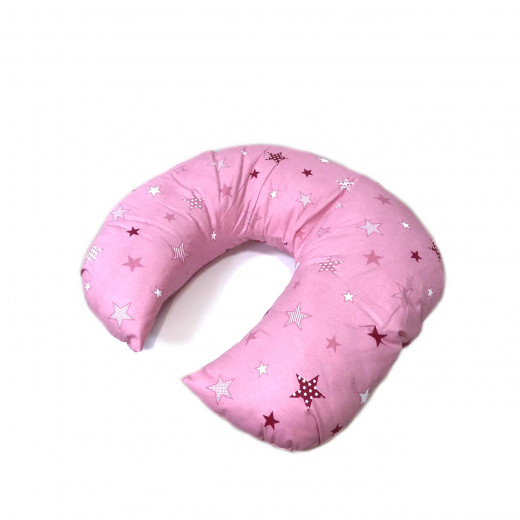 Baby baba Nursing Pillow, Pink with Stars