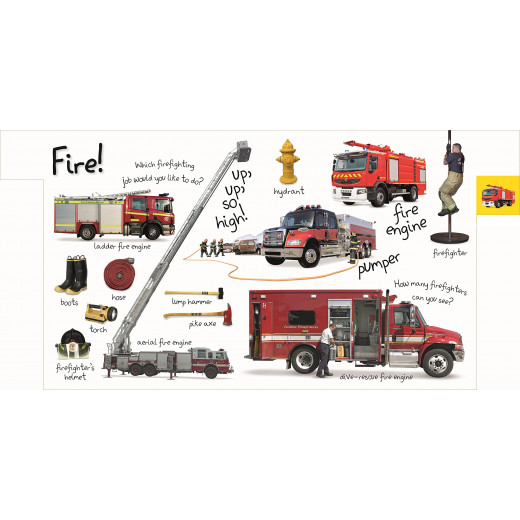 My First Trucks and Diggers Let's Get Driving Board book