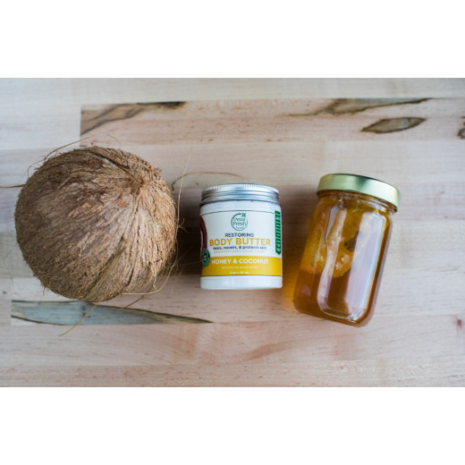Petal Fresh Honey & Coconut Oil Body Butter, Restoring, 237 ml