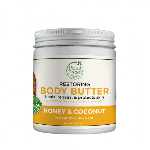 Petal Fresh Honey & Coconut Oil Body Butter, Restoring, 237 ml