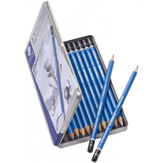 Staedtler Mars Lumograph - Fine Point Pencils Pack of 12