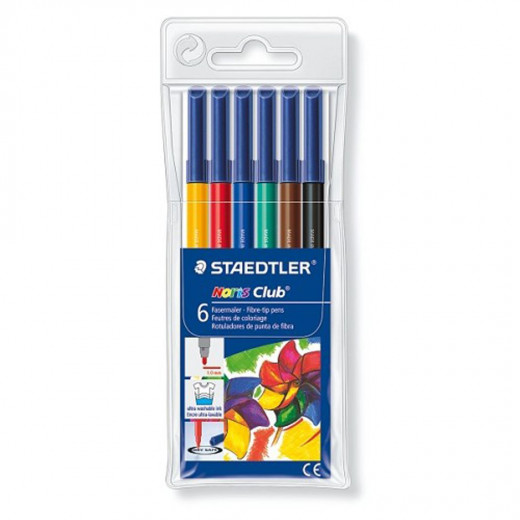 Staedtler Noris Club® 326 Fibre-Tip Pen, Pack of 6