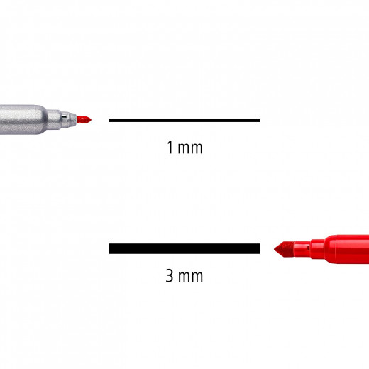 Staedtler Noris® 320 Double Ended Fibre-Tip Pen, Pack of 10