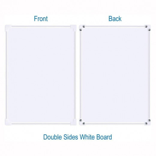 Double Sided Magnetic Whiteboard with Aluminium Frame 25x 35cm