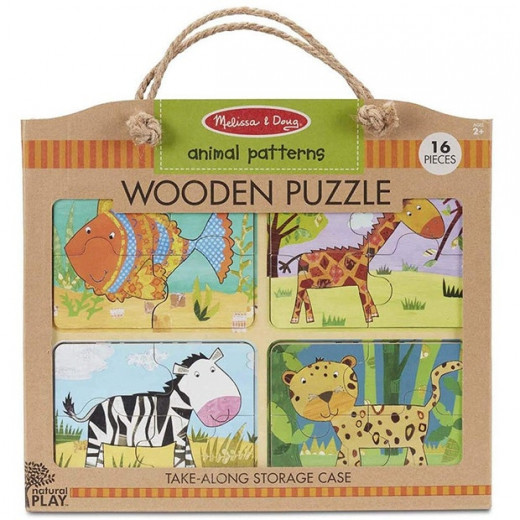 Melissa & Doug Wooden Puzzle Animal Patterns