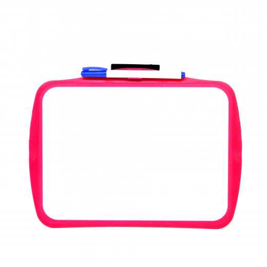 Keyroad White Board With Pen Duble Face Anti Shatter, Pink Color