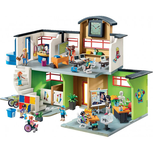 Playmobil Furnished School Building For Children