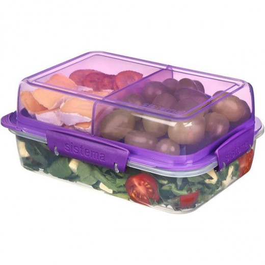 Sistema To Go Rectangle Lunch Stack Box, 1.8L - Pink