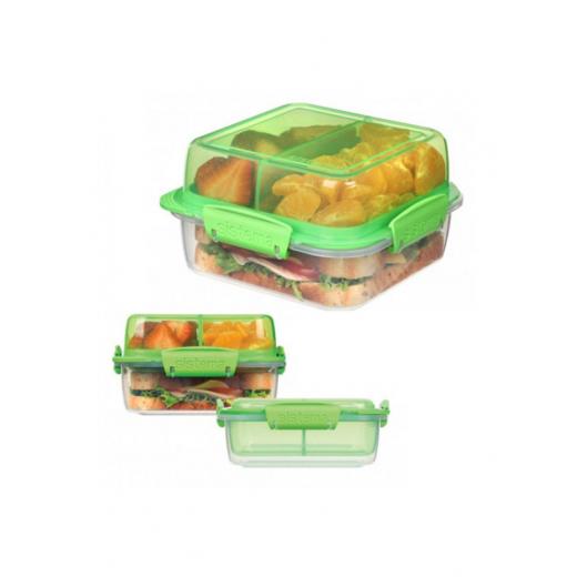 Sistema To Go Rectangle Lunch Stack Box, 1.24L - Pink