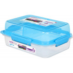 Sistema To Go Rectangle Lunch Stack Box, 1.8L - Blue