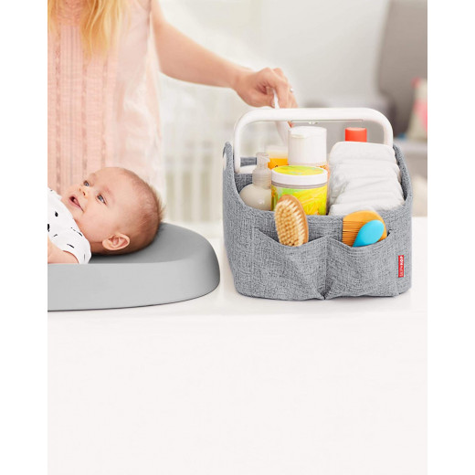 Diaper Caddy Organizer with Touch Sensor Night Light, Nursery Style من سكيب هوب