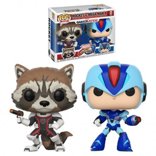 Pop! Games: Marvel Vs. Capcom 2PK - Rocket Vs. Mega Man X