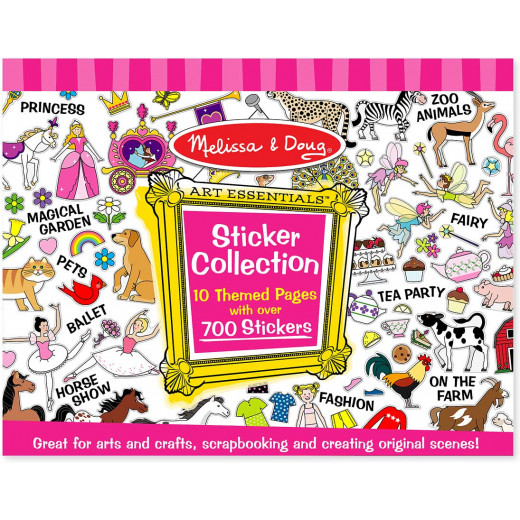 Melissa & Doug Sticker Collection Book: 500+ Stickers - Pink