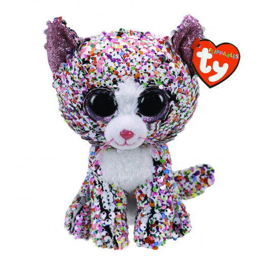 Ty Beanie Boos Flippable - Confetti the Cat (Medium)