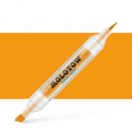Molotow Aqua Twin Double Tip Marker Pen Orange