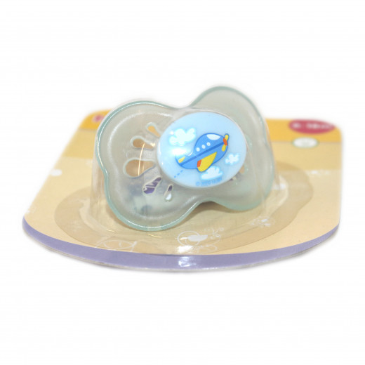 Nuby Colored Pacifier (6-18Months) - Light Blue