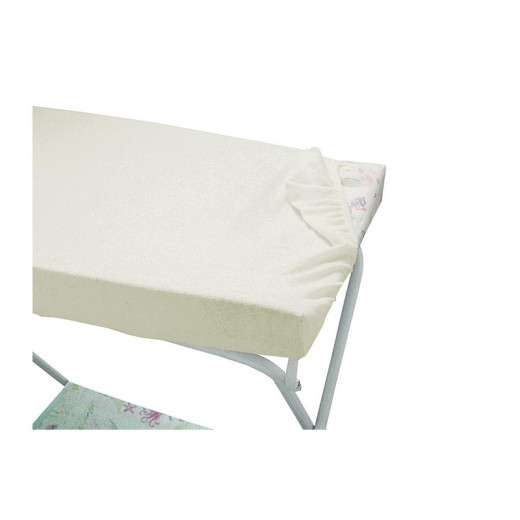 Italbaby Fitted Terry Sheet for Dressing Table, White