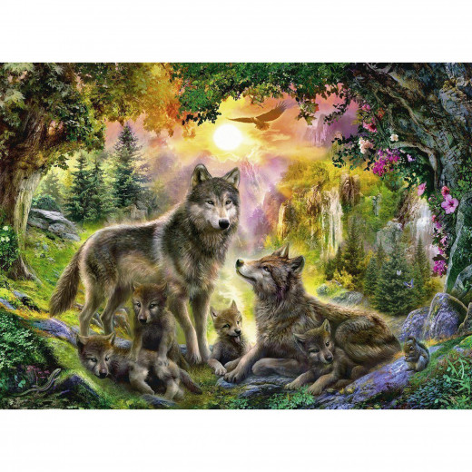 Ravensburger Wolf Family in Sunshine Puzzle 500pc