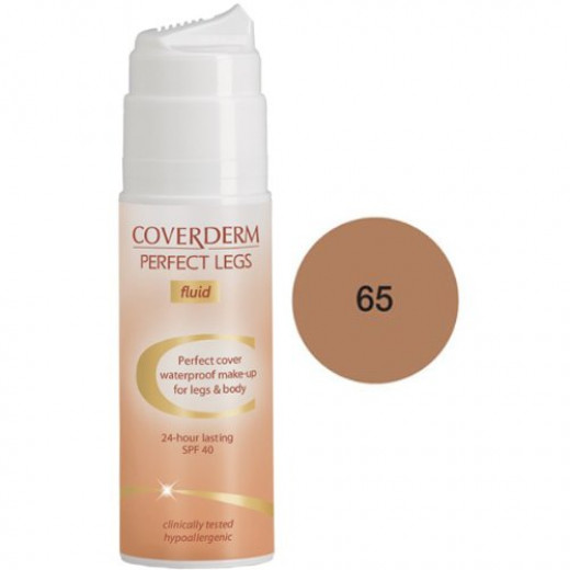 Coverderm Perfect Legs Fluid Waterproof Make Up No.65