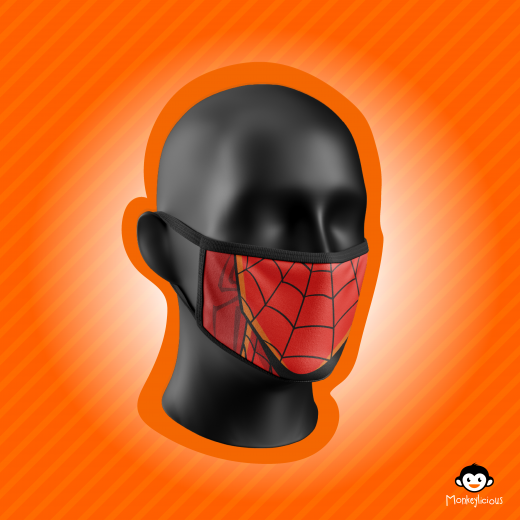 Monkeylicious Children's Face Mask, Spider Man
