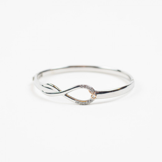 King Hussein Cancer Foundation Bracelet with Silver Infinity Design
