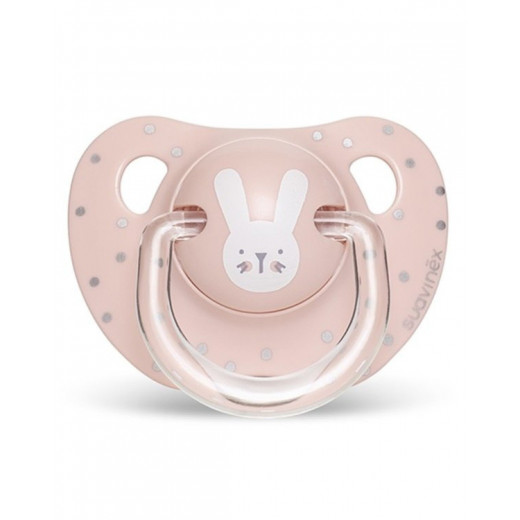 Suavinex Evolution Anatomical Pacifier 0-6M, Pink Rabbit