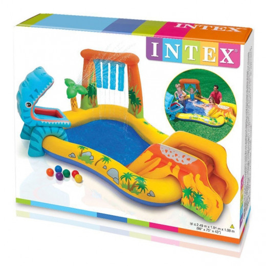 Intex -Dinosaur Inflatable Play Center 249cm x 191cm x 109cm