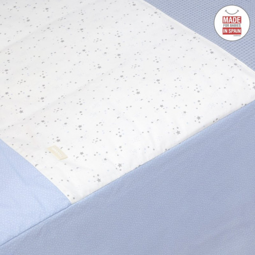 Cambrass - Set 2 Pcs.bedspread W/s Cot 70 Sky Blue 70x140x3 cm