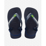 Havaianas Baby Brasil Logo II Navy Blue/citrus Yellow Size 23-24