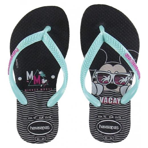 Havaianas Flip Flops - Kids Disney Cool - Black Size 25-26