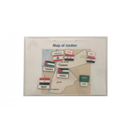 كتاب الأطفال الكبار ، خريطة الأردن